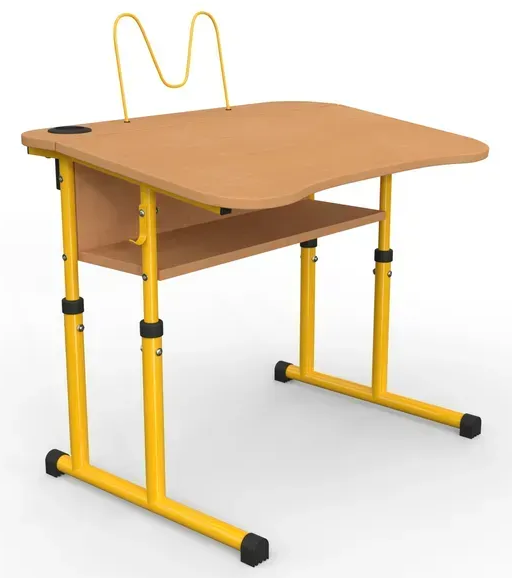 Стіл учнівський Школяр кругла труба №4-7/ 700х500 МФ Вересень